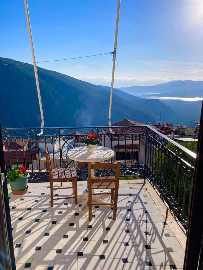 Delphi Celebrity V I P The Navel Of The Earth, Center-Delphi-Penthouse Galaxy&Sky Panoramic View, Harmony&Yoga Apartment Екстериор снимка