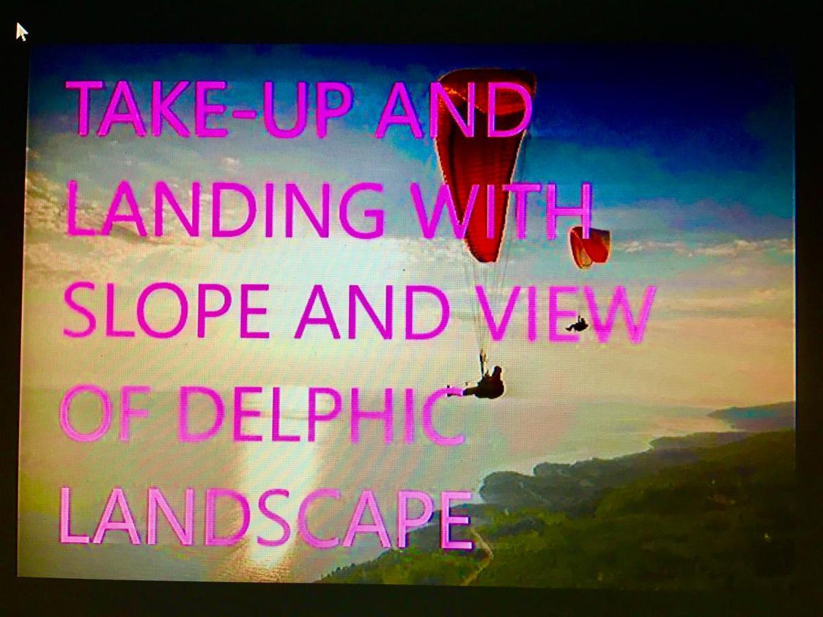 Delphi Celebrity V I P The Navel Of The Earth, Center-Delphi-Penthouse Galaxy&Sky Panoramic View, Harmony&Yoga Apartment Екстериор снимка